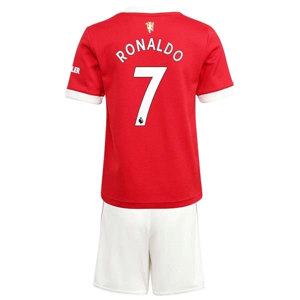 Camiseta Manchester United NO.7 Ronaldo Niño 1st 2021-2022